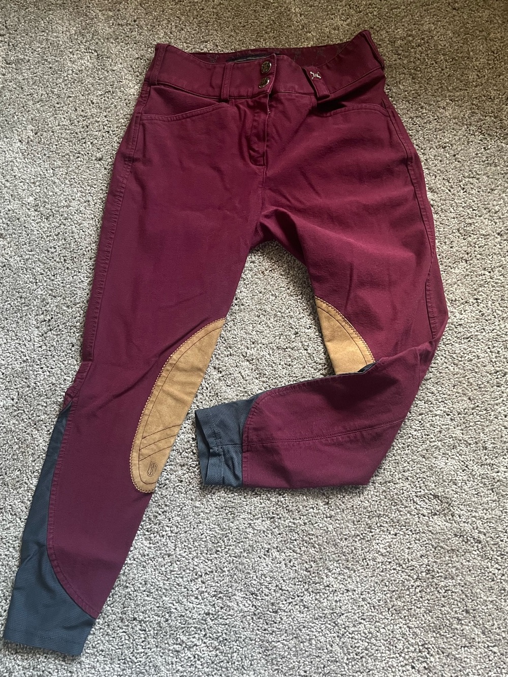 Tredstep Solo - Riding Breeches - Size 28R - Maroon